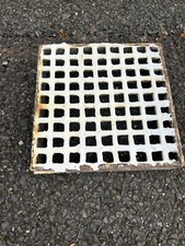 Reclaimed Cast Iron Air Vent 9 Inches Square Double Brick  Size Approx