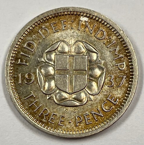 1937 three pence - -, vi