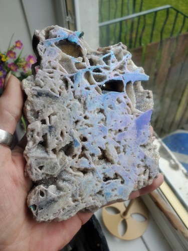 Large aura coated sphalerite - large,