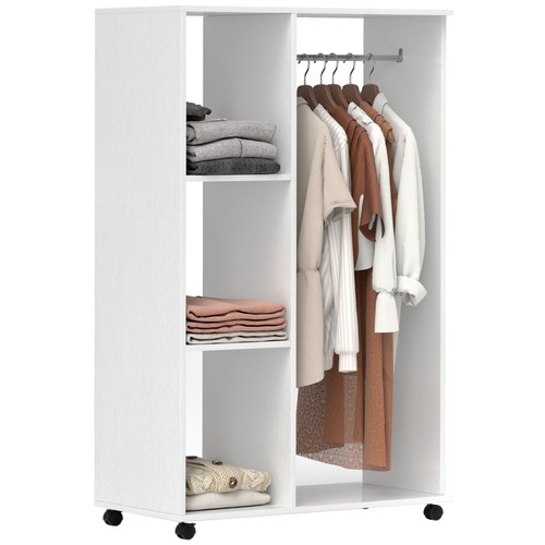 Homcom rolling open wardrobe - homcom,