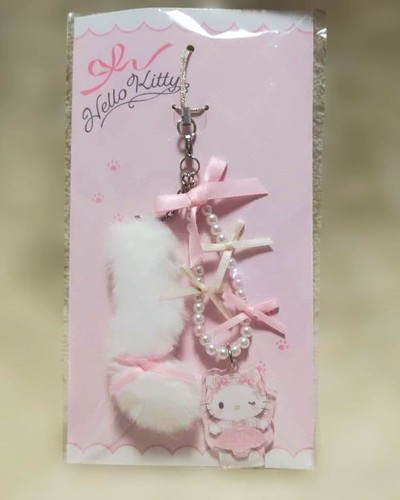 White cat ballerina hello - cat,