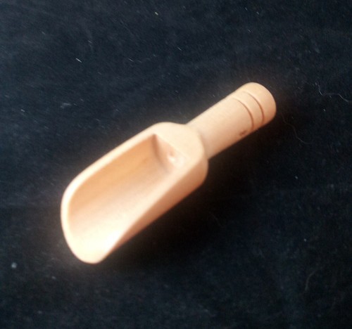 Mini wooden scoops - scoops, salt