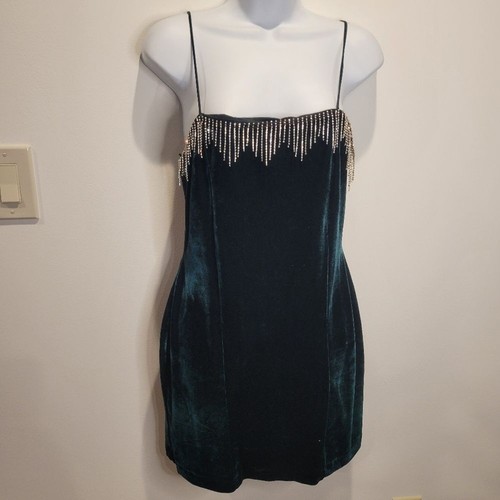 Zara size green velvet - green,