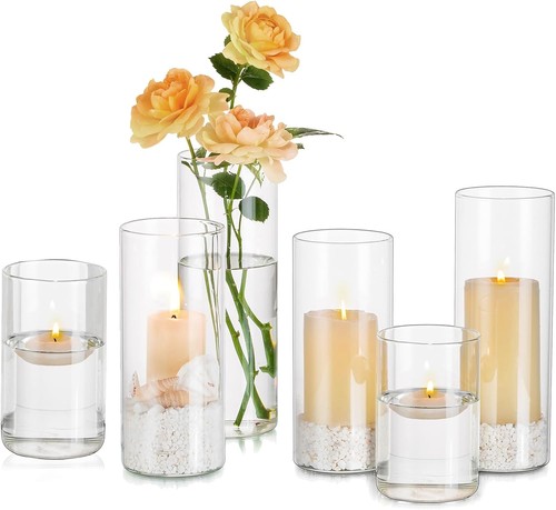 Hurricane candle holder glass - hurricane,