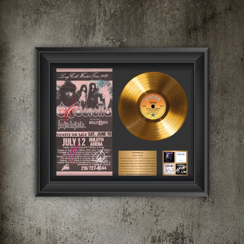 Cinderella gold record display - gold,