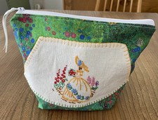 Handmade Makeup Bag, Recycled