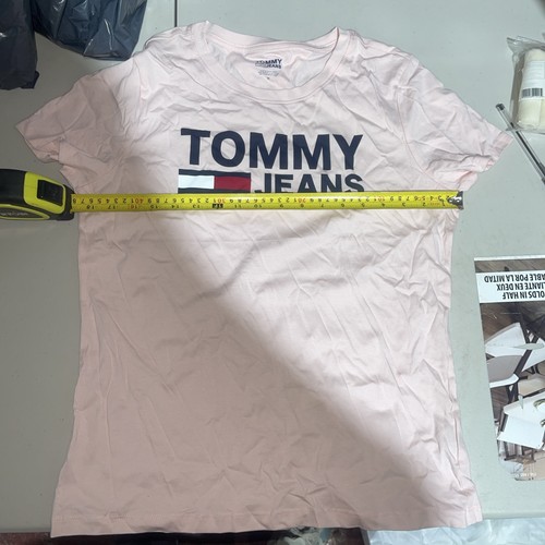 Tommy jeans tshirt pink - tommy,