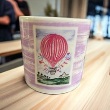 Wedgwood Bone China Balloon & Lighthouse Mug 3.25in Ht Vintage 1999