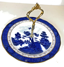 CLEARANCE SALE: Booths "Real Old Willow" CAKE STAND-10.5" dia + Carry handle