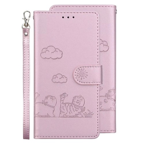 Magnetic tiger cat wallet - cat,