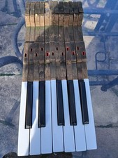piano keys compleat 1930 c/c  new tops  including  sharps    £11 delivery £4