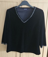 Ladies Alexon Velor Feel Top Size 14