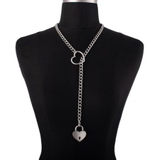 Heart Lock Slip Chain Necklace