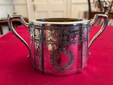 Victorian Silver Plated Sugar Bowl by Mappin & Webb c1870