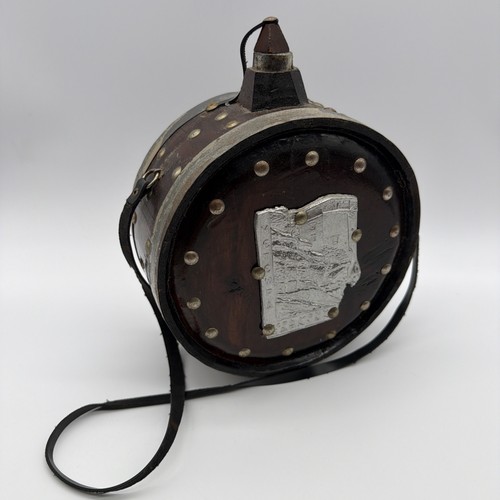 Vintage greek water canteen - vintage,