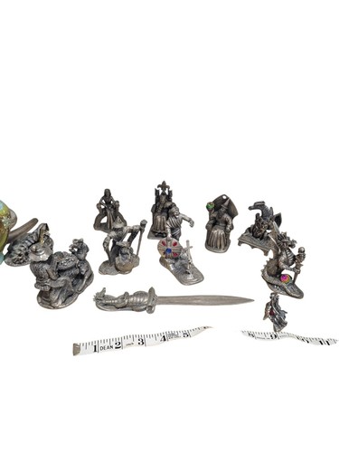 Pewter fantasy figurines set - pewter,