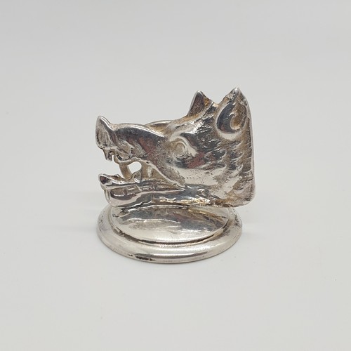 Sterling silver boar - sterling, head