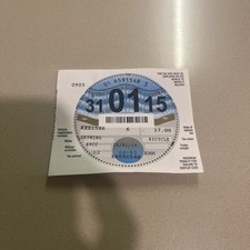 USED OLD  TAX DISC  31st JANUARY 2015 ##  IT WILL BE VERY RARE