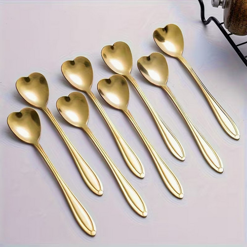 10pcs gold heart shaped - 10pcs, heart-shaped
