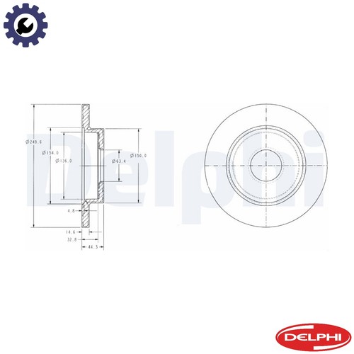 Brake disc bg3673 - for, seat