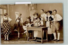 39151284 - Innsbruck folk music singer troupe Berchtold - costumes postcard zither
