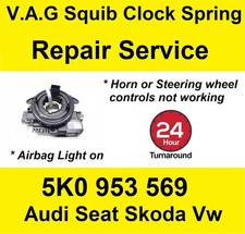 Repair Service for Skoda Clock Spring 5K0953569