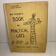 1939 Old Possum's Book of Practical Cats T S Eliot 1st Edition Scarce Dustwra...