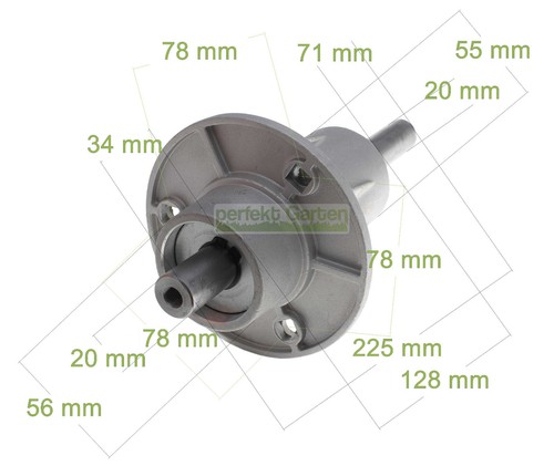 225mm blade spindle - spindle, holder