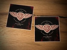 2x Vintage Motorcycles Stickers Angel Bike Chopper Bobber V2 Retro Fast #059