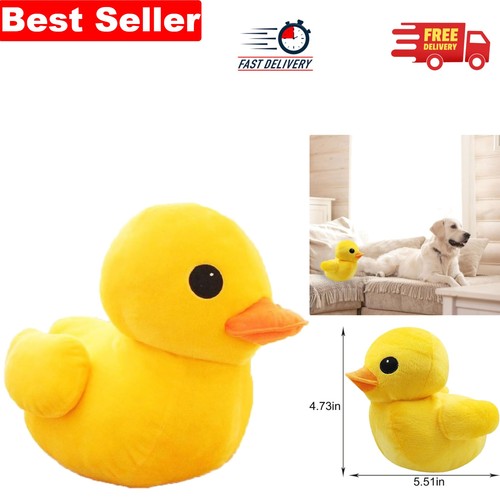 Cute 14cm yellow duck plush - yellow,