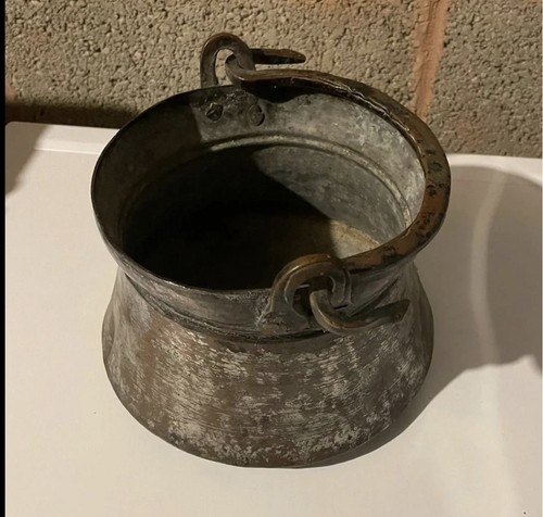 Antique copper pot and - copper,