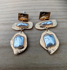 New Big Gold Tone faux baroque