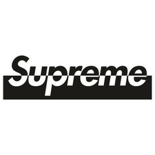 2x SUPREME VINYL STICKER FOR