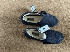 Pavers Navy  Slippers Size 6