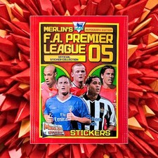 2005 Merlin Premier League Sealed Sticker Pack Cristiano Ronaldo