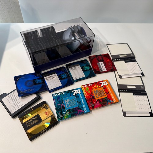 Vtg sony minidisc lot discs - vtg, 7x