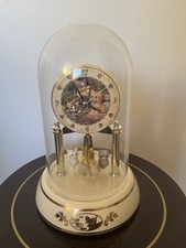 KITTEN ANNIVERSARY DOME QUARTZ CLOCK ROTATING KITTENS GWO