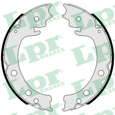Rear axle brake shoe - rear, set