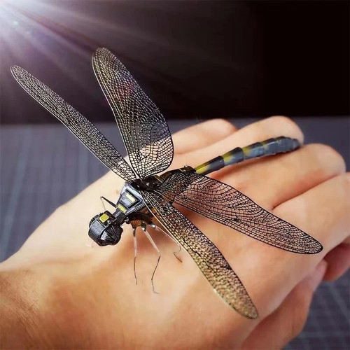 Metal dragonfly puzzle diy - 3d,