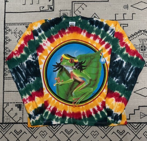 Vintage rasta frog longsleeve - frog,