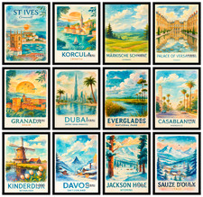 Iconic World Cities Poster |