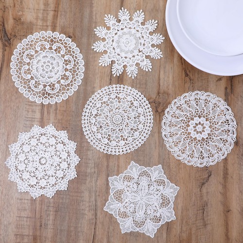 Aozuo 6pcs white - white, vintage