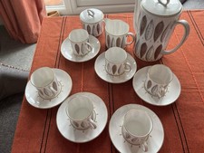 Susie Cooper Wedgwood ‘Hyde Park’ C912 Coffee Set.