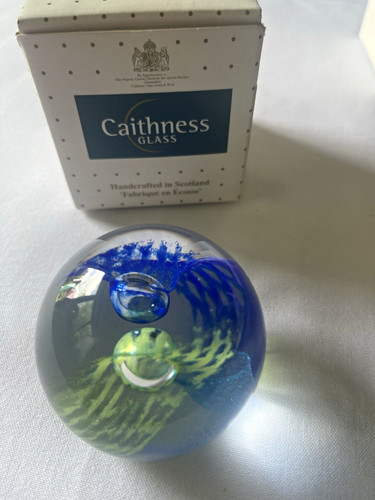 Caithness glass weaver - glass, "weaver"