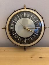 1970’s Vintage Metamec Zodiac Astrology Starsign Wall Clock, Fully Working