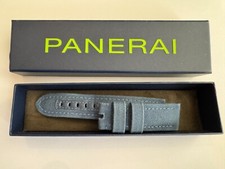OEM Officine Panerai 24/22mm Blue Canvas/Leather Strap MXE0951P