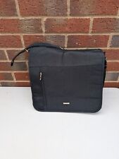 Lorenze Cross Body Satchel Crossbody Bag  Canvas Adjust Strap Black