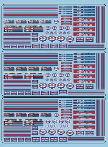 Decals martini racing 43 - racing, 1/43