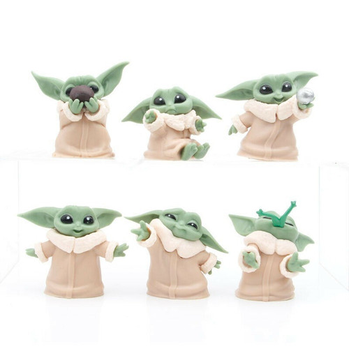 Mini mandalorian baby yoda - 6x,