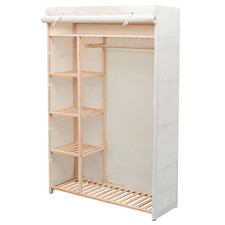 Fabric Wardrobe White